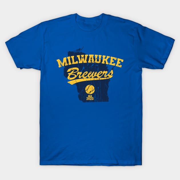 Milwaukee, Wisconsin - The Brew Crew - 2023 T-Shirt by Nagorniak